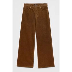 Banana Republic Women’s Wide Leg Corduroy Jean Oxford Brown Size 32/14